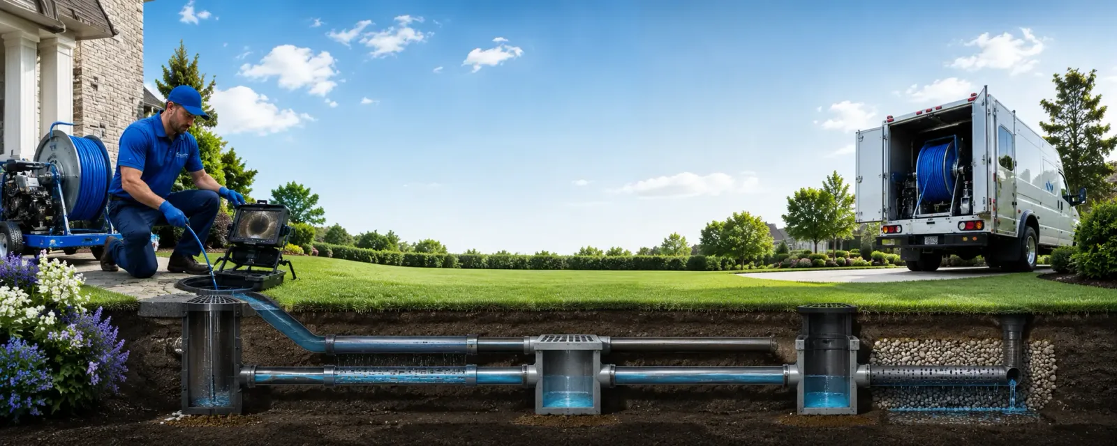 Outdoor drain cleaning information for Sanbornville, NH
